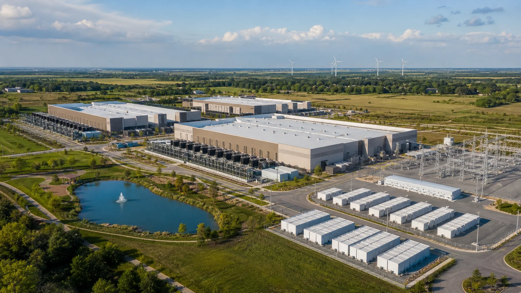 Sustainable hyperscale data centre campus